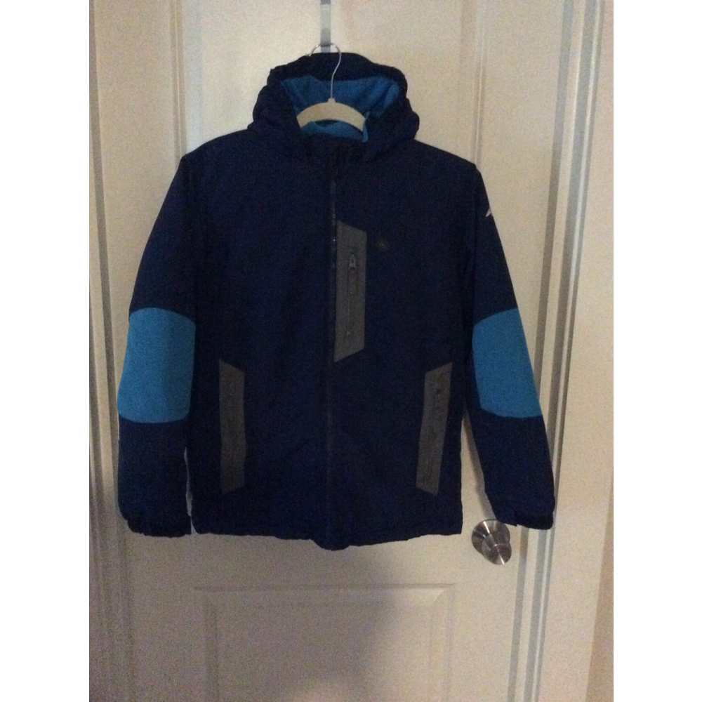 Boys Athletetech Navy & Light Blue Puffer Jacket Size L (10/12)